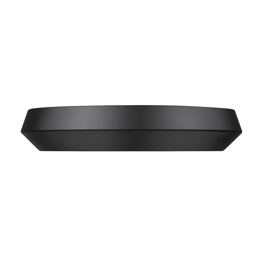 Z-Lite 1 Light Flush Mount, Matte Black