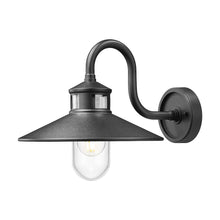 Z-Lite RLM 1 Light Outdoor Wall Light in Sand Black color, Aluminum frame