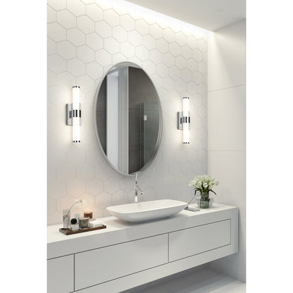 Z-Lite Egon 1 Light Vanity in Chrome color, Steel frame