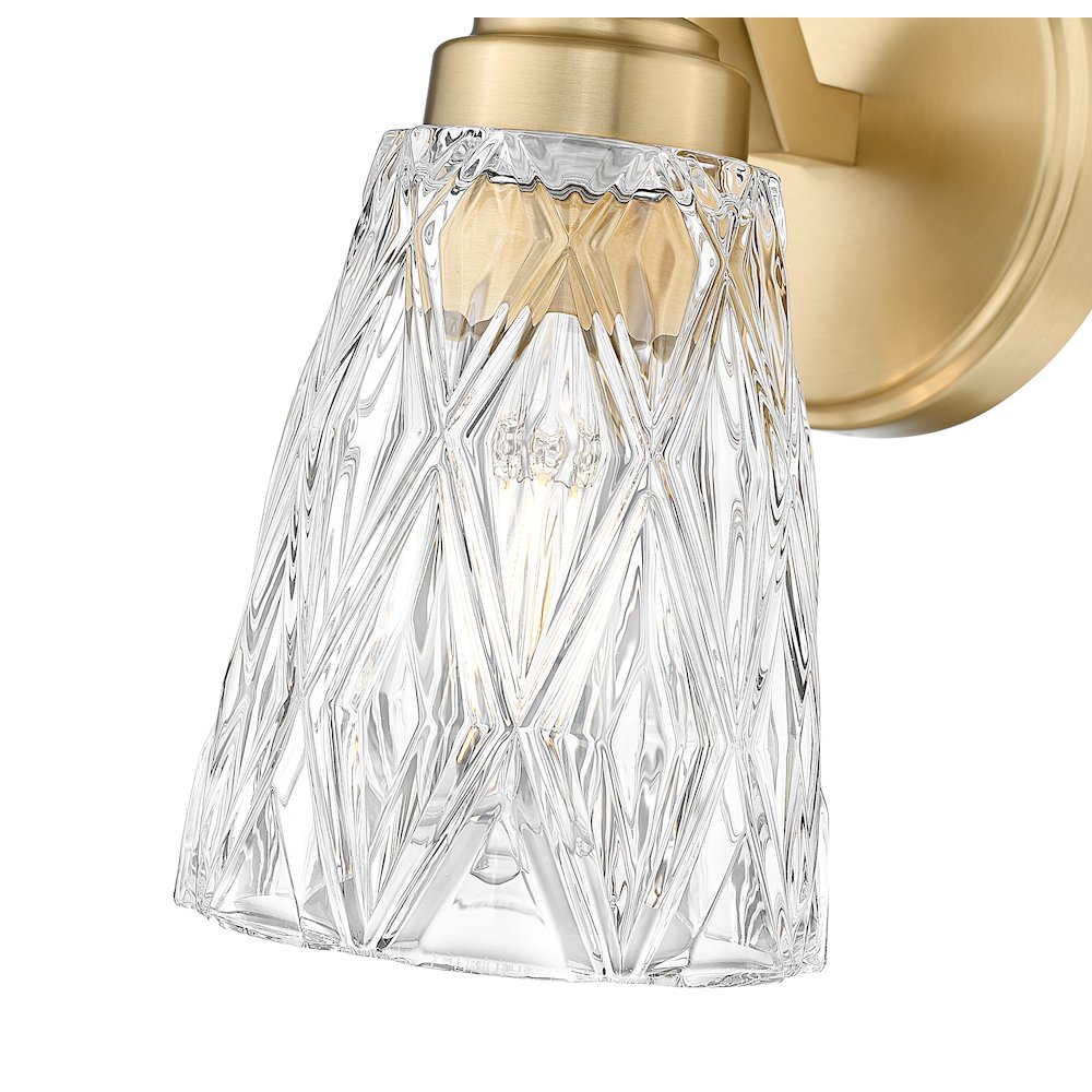 Z-Lite 1 Light Wall Sconce, Modern Gold