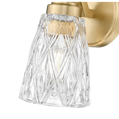 Z-Lite 1 Light Wall Sconce, Modern Gold