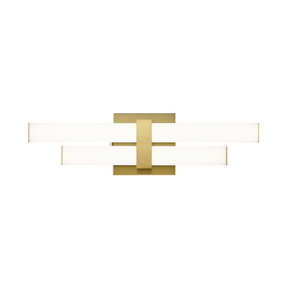 Z-Lite Zane 2 Light Vanity in Modern Gold Frame Finish
