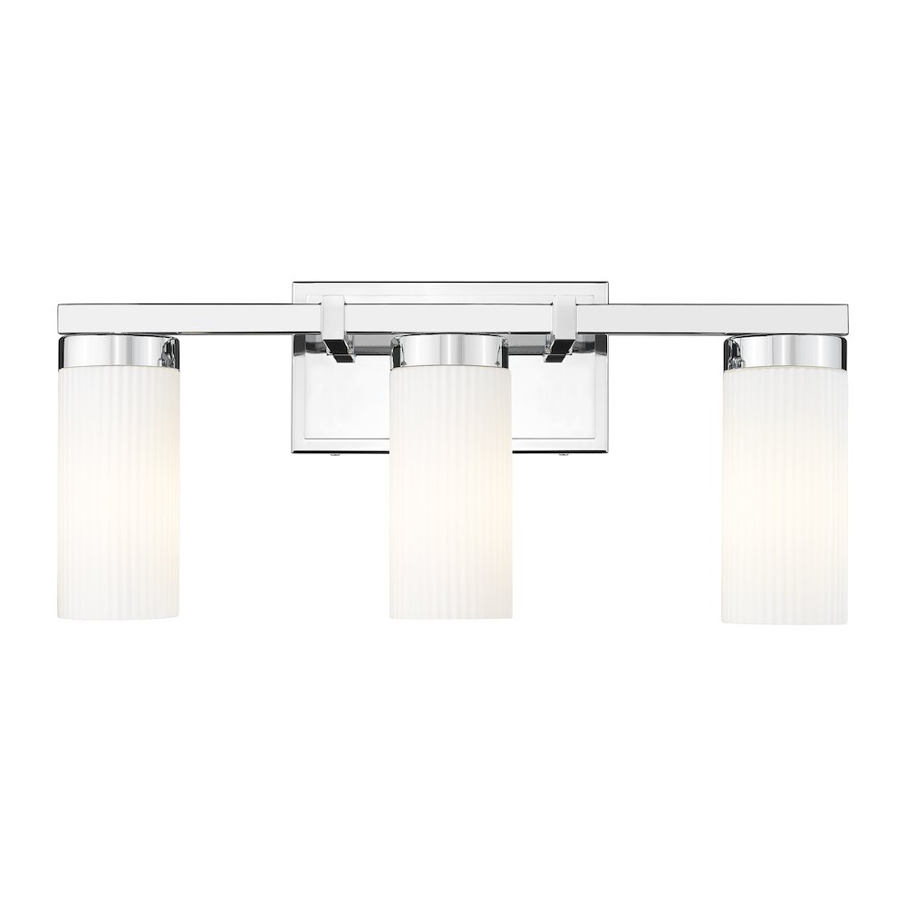 Z-Lite Danica 3 Light Vanity in Chrome color, Steel frame