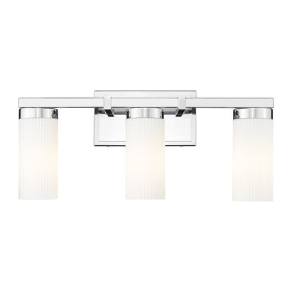 Z-Lite Danica 3 Light Vanity in Chrome color, Steel frame