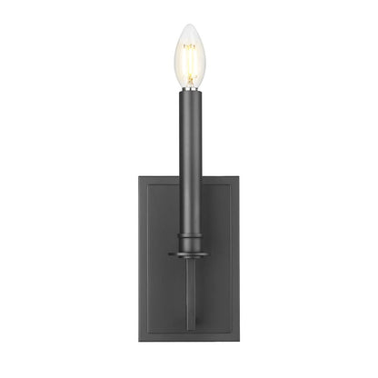 Z-Lite 2 Light Wall Sconce, Matte Black