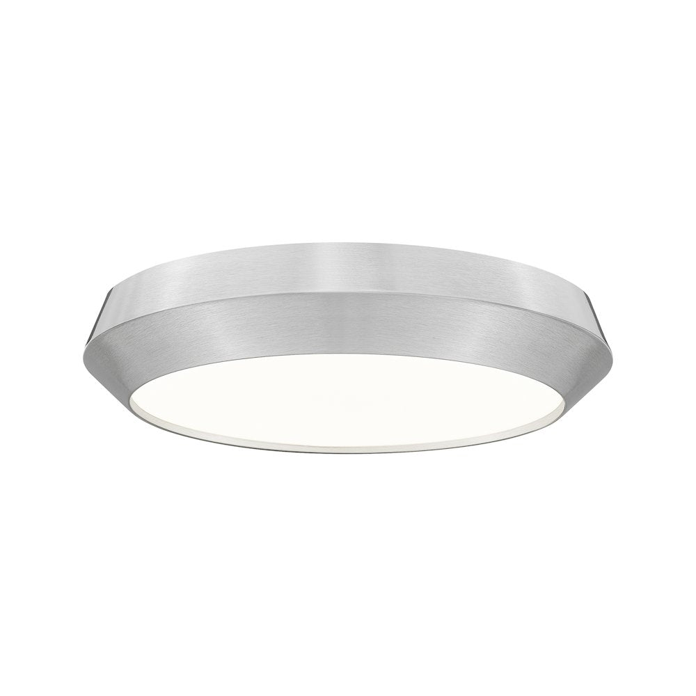 Z-Lite 1 Light Flush Mount, Brushed Nickel