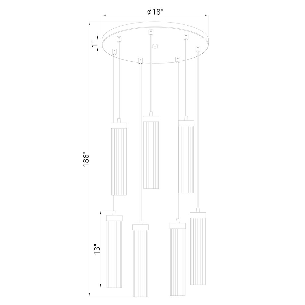 Z-Lite 7 Light Chandelier