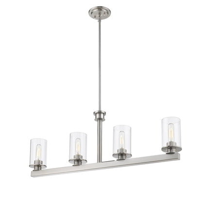 Z-Lite 4 Light Linear Chandelier