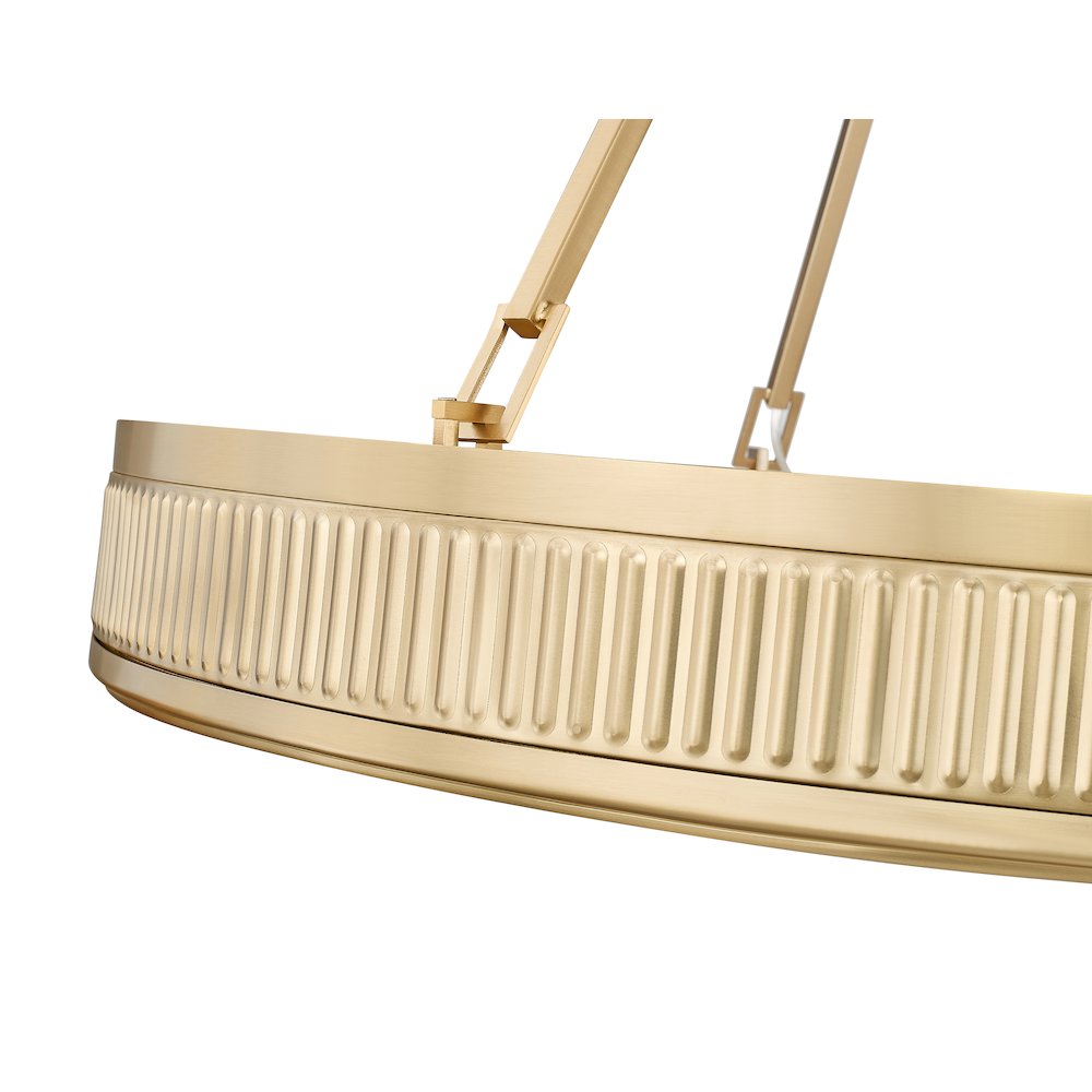 Z-Lite 3 Light Pendant, Modern Gold