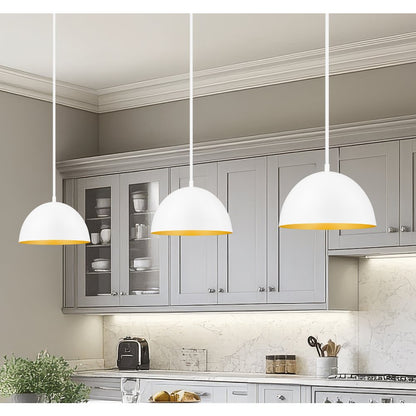 Z-Lite 1 Light Pendant, Matte White