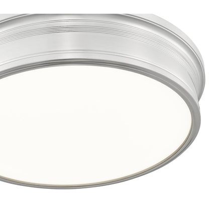 Z-Lite 1 Light Flush Mount, Brushed Nickel