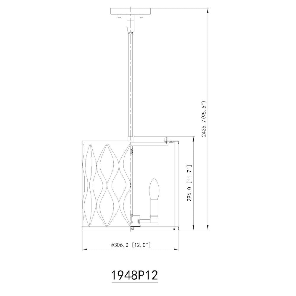 Z-Lite 3 Light Pendant