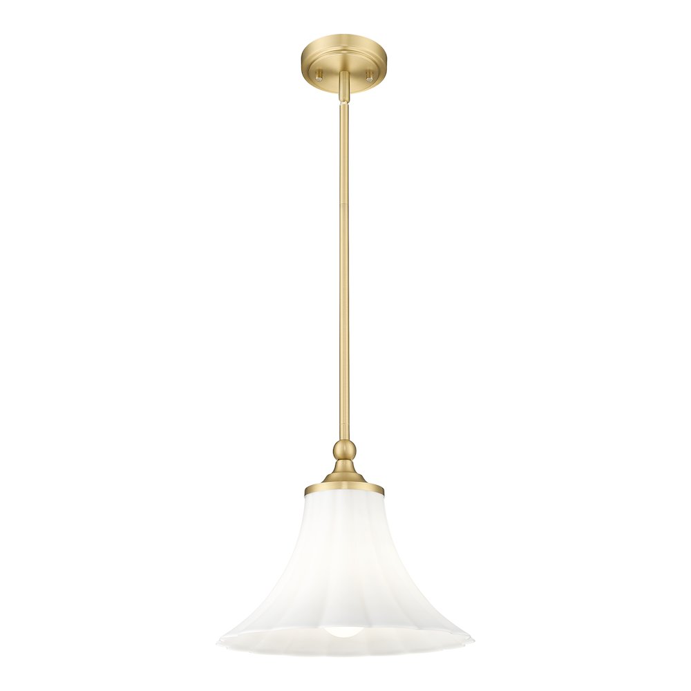 Z-Lite 1 Light Pendant, Modern Gold