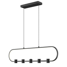 Z-Lite 5 Light Linear Chandelier, Matte Black