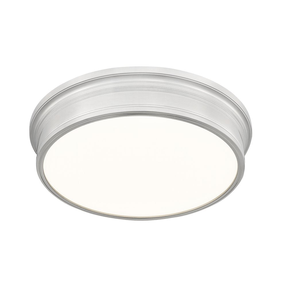 Z-Lite 1 Light Flush Mount, Brushed Nickel