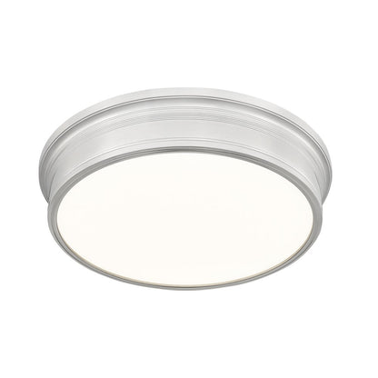 Z-Lite 1 Light Flush Mount, Brushed Nickel