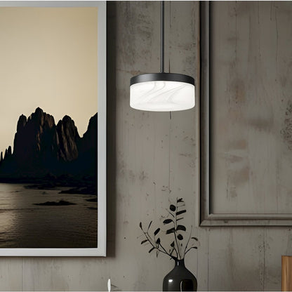 Z-Lite 1 Light Pendant, Matte Black