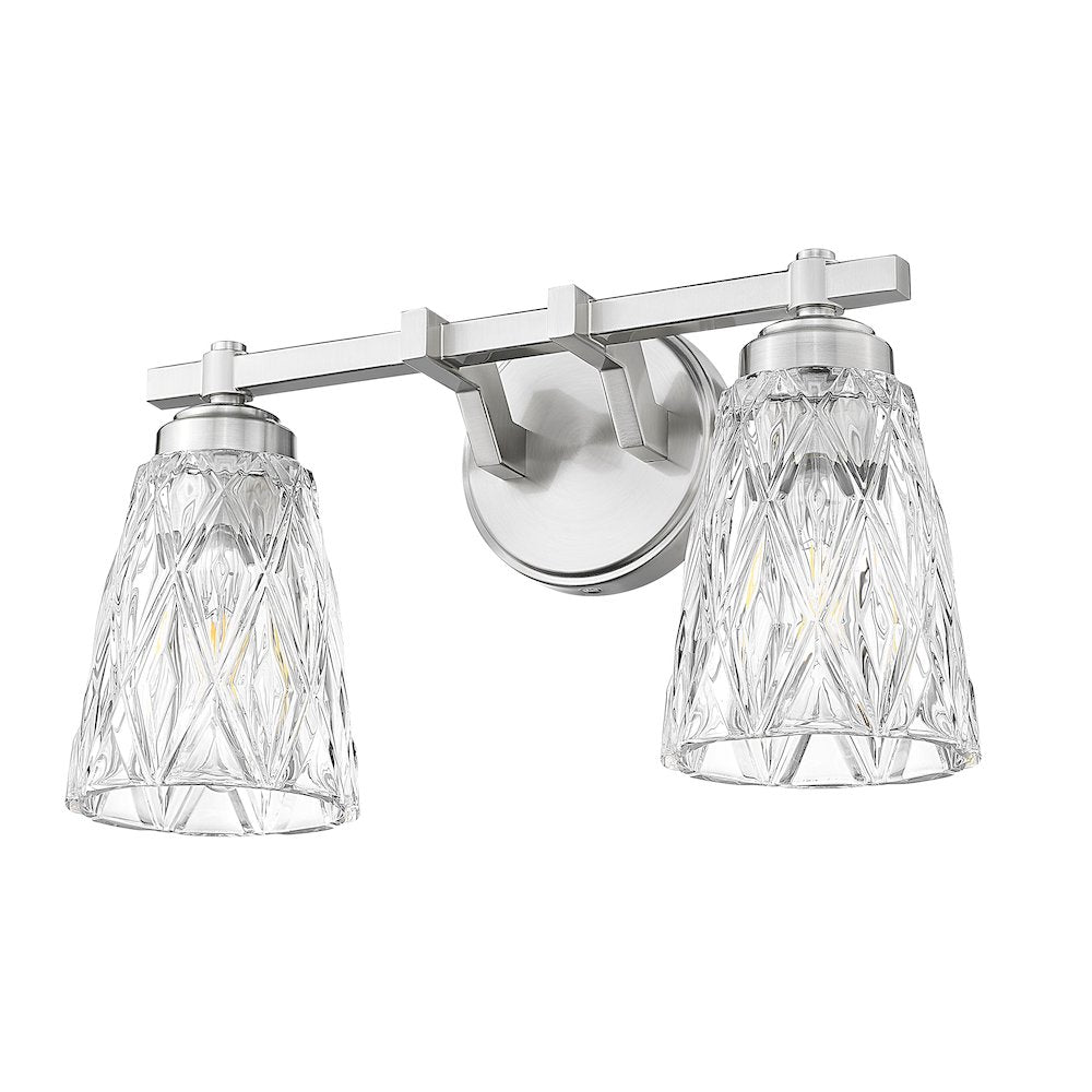 Z-Lite 2 Light Vanity, Brushed Nickel