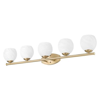 Z-Lite 5 Light Vanity, Modern Gold
