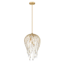 Z-Lite 5 Light Pendant, Modern Gold