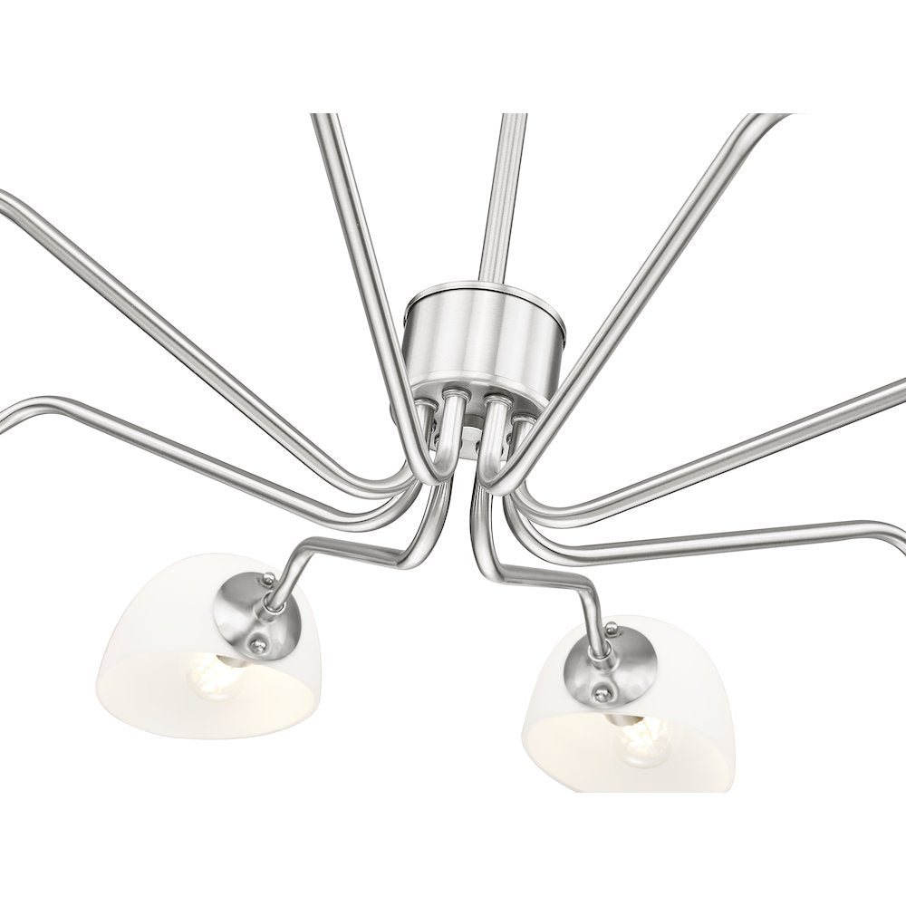 Z-Lite 8 Light Chandelier, Brushed Nickel