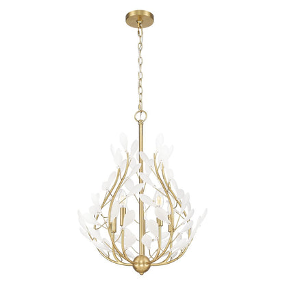 Z-Lite 5 Light Chandelier, Modern Gold