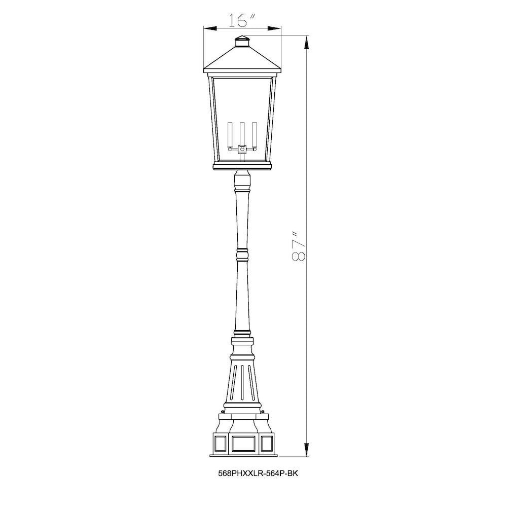 Z-Lite 4 Light Outdoor Post Mounted Fixture