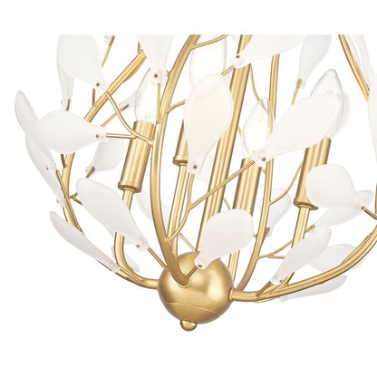Z-Lite 4 Light Chandelier, Modern Gold