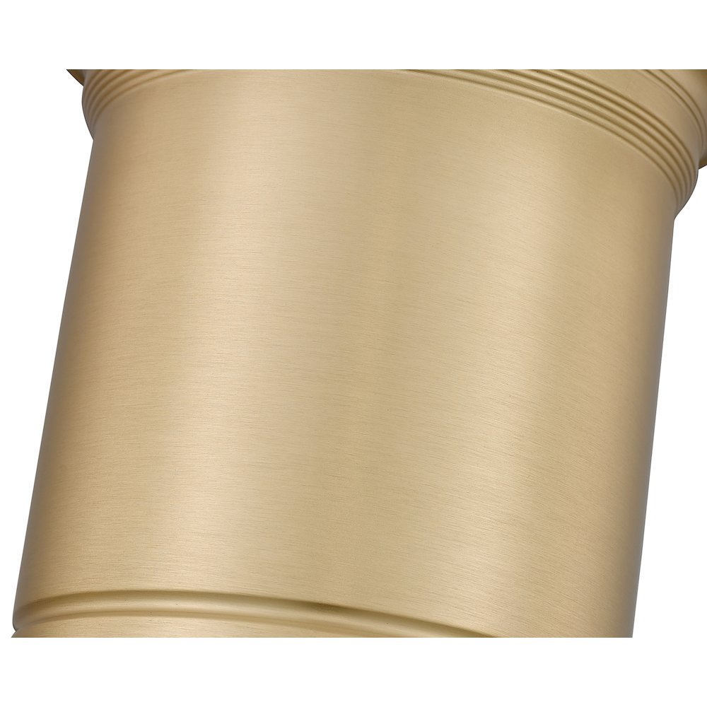 Z-Lite 1 Light Flush Mount, Modern Gold