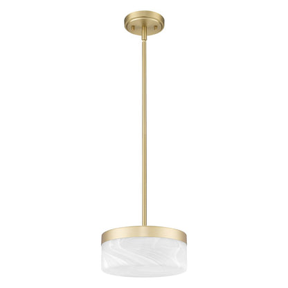 Z-Lite 1 Light Pendant, Modern Gold