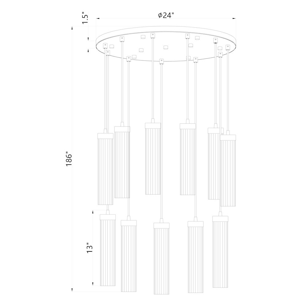 Z-Lite 11 Light Chandelier