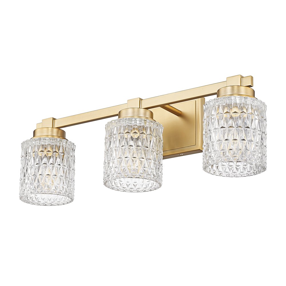 Z-Lite 3 Light Vanity, Modern Gold
