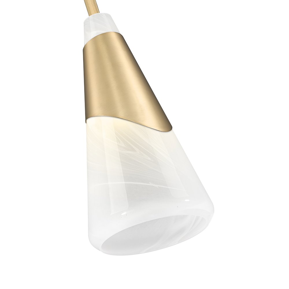 Z-Lite Aimie 1 Light Pendant, Modern Gold