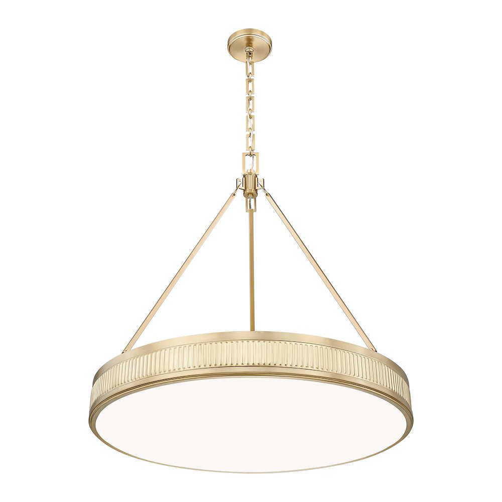 Z-Lite 3 Light Pendant, Modern Gold