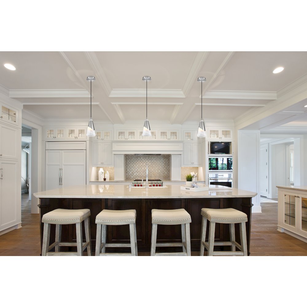 Z-Lite Aimie 1 Light Pendant, Brushed Nickel