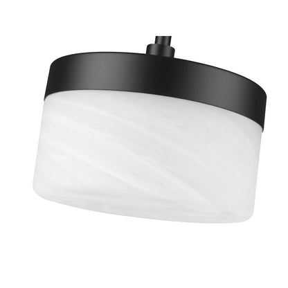 Z-Lite 1 Light Wall Sconce, Matte Black