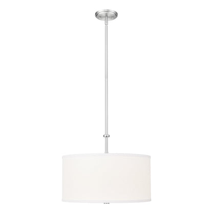 Z-Lite 1 Light Pendant, Brushed Nickel