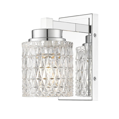 Z-Lite 1 Light Wall Sconce, Chrome