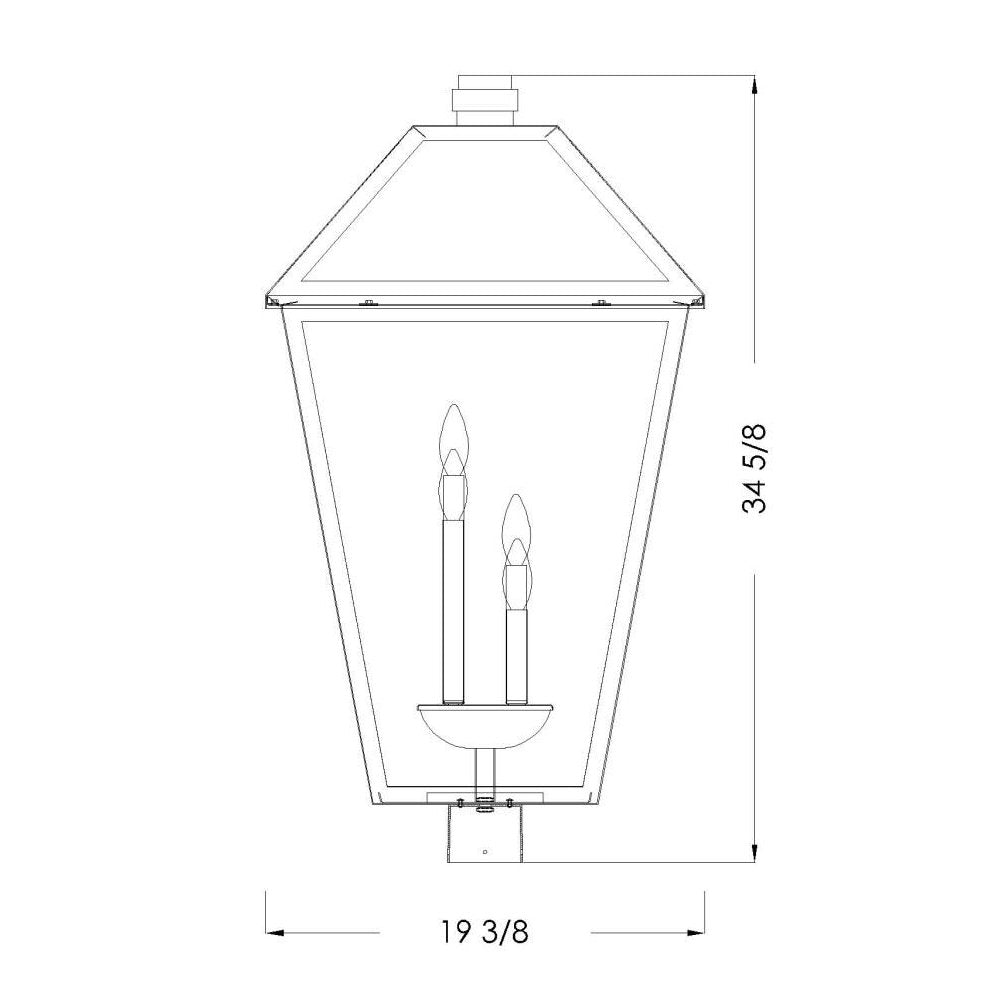 Z-Lite 4 Light Outdoor Post Mount Fixture