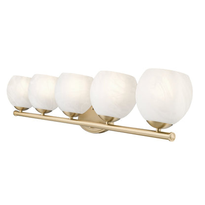 Z-Lite 5 Light Vanity, Modern Gold