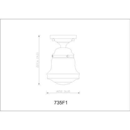 Z-Lite 1 Light Flush Mount