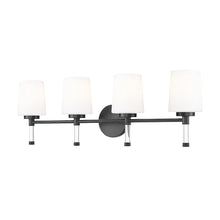 Z-Lite 4 Light Vanity, Matte Black