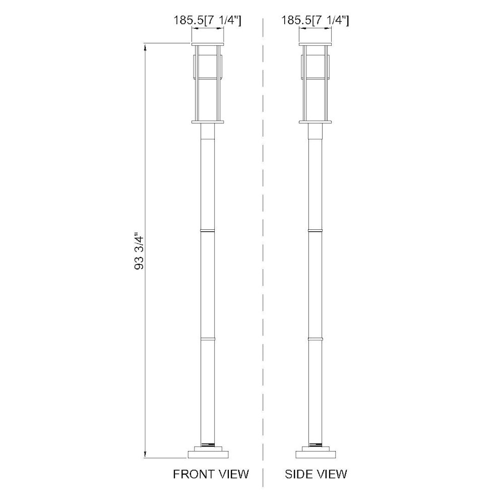 Z-Lite 1 Light Outdoor Post Mounted Fixture