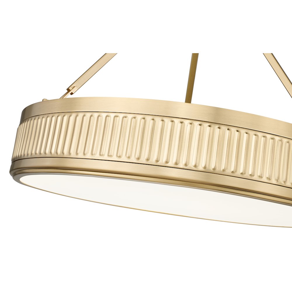 Z-Lite 3 Light Semi Flush Mount, Modern Gold