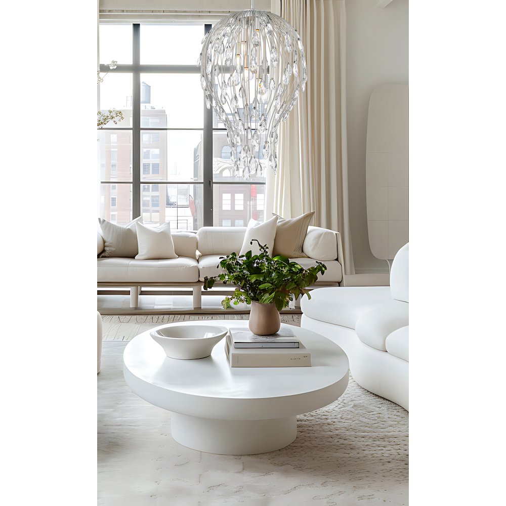 Z-Lite 6 Light Pendant, Brushed Nickel