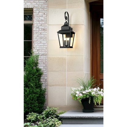 Z-Lite 4 Light Outdoor Wall Light, Sand Black