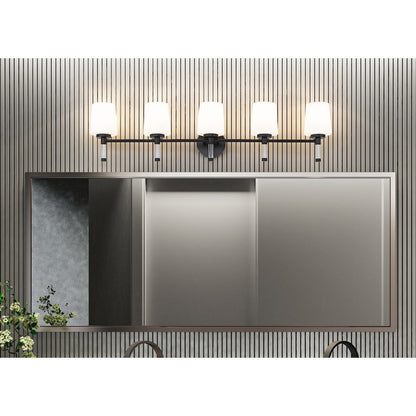 Z-Lite 5 Light Vanity, Matte Black