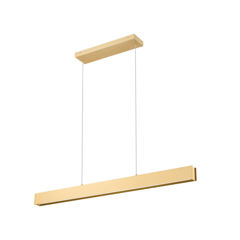 Z-Lite 1 Light Linear Chandelier, Gold