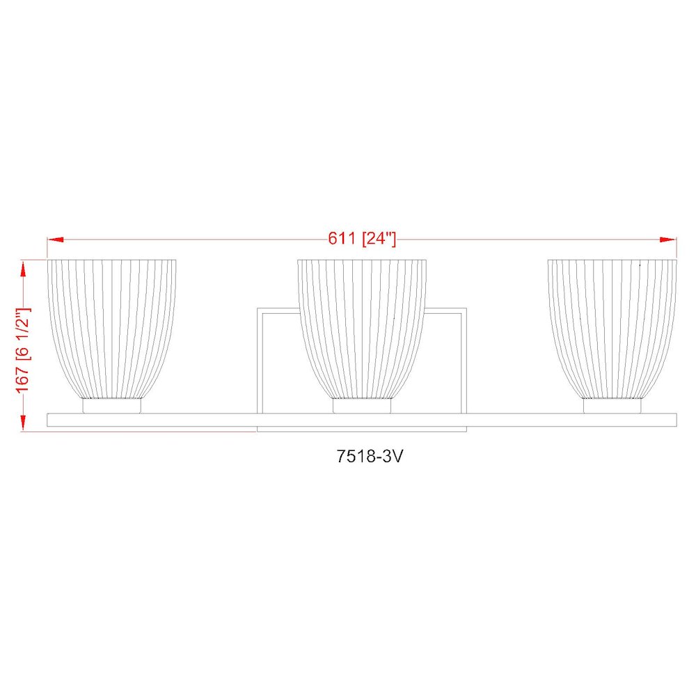 Z-Lite Naya 3 Light Vanity in Chrome color, Steel frame