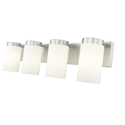 Z-Lite Burk 4 Light Vanity, Brushed Nickel